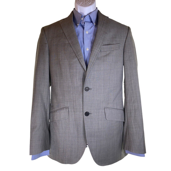 Ted Baker London Mens 36R Casual Elegance Wool Business Sport Coat Double Vented